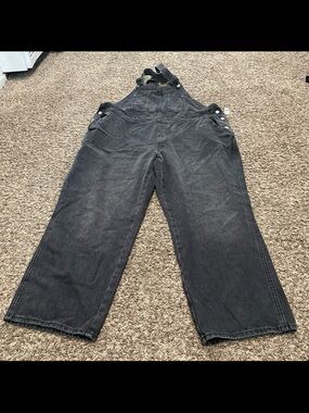 Old Navy NWT, black denim overalls women’s size 20